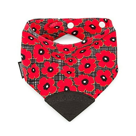 

Booginhead Teether Bib Poppy