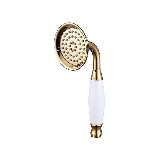 Alcachofa de ducha Ducha de mano Latón Alcachofa de ducha de 1/2 pulgada Alcachofa de ducha universal Ducha de lluvia con ahorro de agua, dorado
