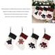 thumbnail image 4 of Medias Colgantes, 4 Paquetes De Medias Navideñas Con Puños A Cuadros De Gran Capacidad Y Gran Apertura Para Decoración, 4 of 8