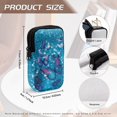 thumbnail image 6 of SEANATIVE Neoprene Eyewear Pouch Zipper Glasses Case Shockproof Anti-Scratch Eyeglasses Case Lightweight Women Men Sunglasses Holder Bag for Outdoor Office Travel, Glitter Butterfly Print Blue, 6 of 7