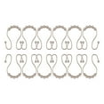 thumbnail image 4 of Utopia Alley  Double Roller Ball Stainless Steel Shower Curtain Hooks Rings, Set of 12 Brushed Nickel, 4 of 10