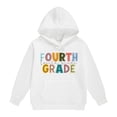 thumbnail image 2 of EnJoCho Kids Back-to-School Sweatshirts First Day of Fourth Grade Pullover Tops Boys Girls Cute Oversized Graphic Sweatshirt Girls School Unifor𝗆 Sweatshirt, 2 of 4