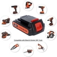 thumbnail image 2 of LBXR20 20V Lithium Battery Compatible with Black & Decker 20V MAX Lithium Battery LBXR2520 LBXR2020 LBX20 LB2X4020 LB2X3020 and LCC221 LST522 LST201 LST220 LST300 20-Volt Max Tools, 2 of 9