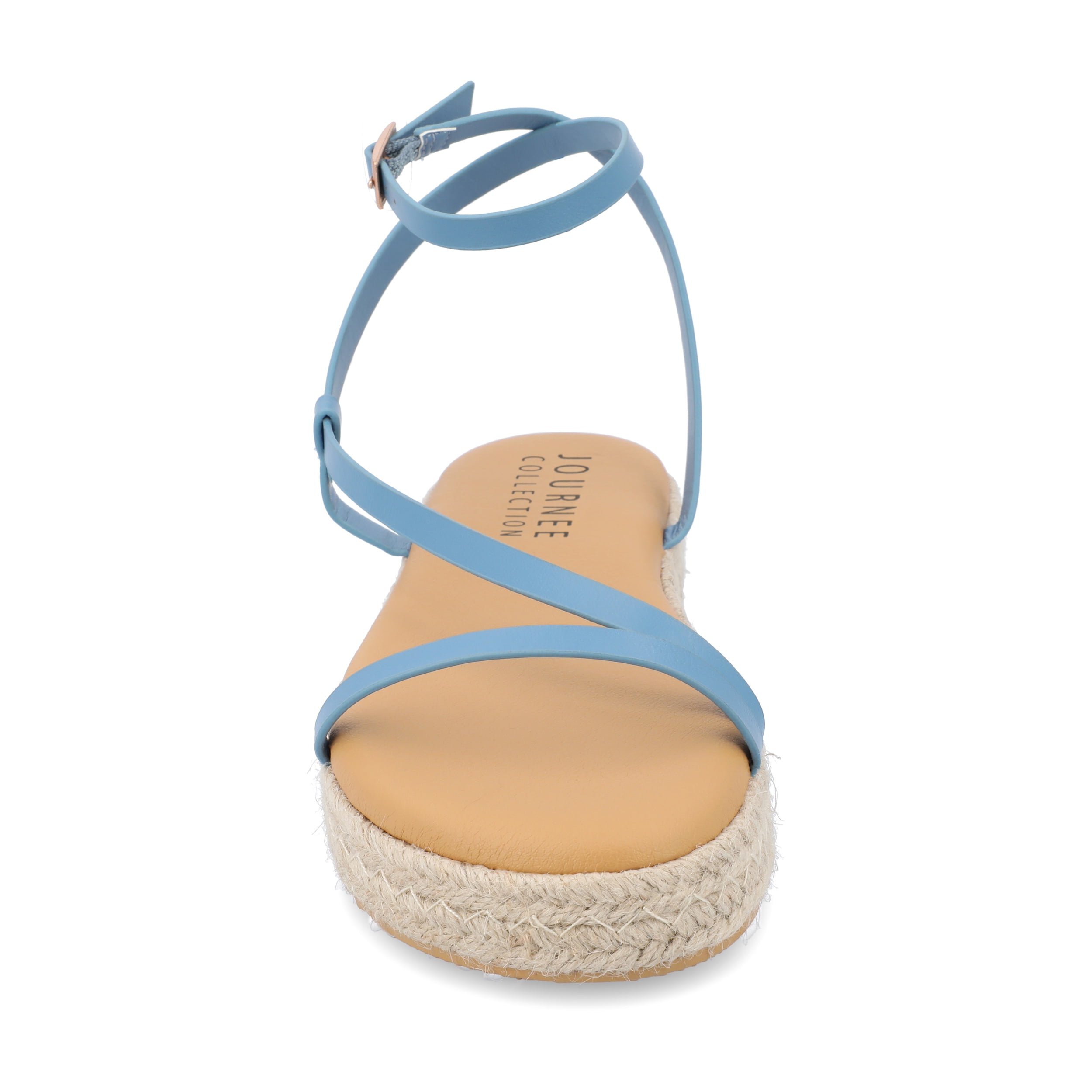 Journee Womens Odelia Buckle Espadrille Sandals