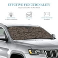 thumbnail image 4 of YFYANG Front Windshield Sun Shade, Brown Dog Art Doodle Foldable Car Visor for Cars, Trucks, SUVs, Medium, 4 of 9