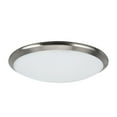 thumbnail image 2 of Aspen Creative 63003L-1 LED Large Flush Mount Ceiling Light Fixture, Contemporary Design in Satin Nickel Finish, Frosted Glass Diffuser, 15" Diameter, 2 of 6