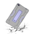 thumbnail image 6 of GoldCherry For Lenovo Tab E8 Case TB-8304F Heavy Duty Rugged Hybrid Armor with Build in Kickstand Cover for Lenovo Tab E8 TB-8304F/TB-8304F1 Tablet(Gray+Purple ), 6 of 7