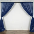 thumbnail image 3 of AK TRADING CO. 120" Wide (10Ft Wide) Sheer Voile Drape Panels for Backdrop, Wedding Events, Ceiling Drapes, Event Masking, Decor - Select from 6ft to 50ft Length. (10 feet x 12 feet, Navy Blue), 3 of 6