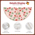 thumbnail image 3 of Sikiie Strawberry And Flowers Nativity Christmas Tree Skirt, Jesus Christian Winter Holiday Tree Mat Decoration(30-48IN)48", 3 of 6