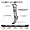 thumbnail image 2 of Pofeuu Cute Butterfly Print Compression Socks for Women & Men Circulation - Best Support for Nurses,Running,Athletic,Sports, 2 of 7