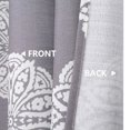 thumbnail image 4 of Shower Curtains, Decorative Medallion Damask Print 200GSM Fabric Shower Curtains with Reinforced Buttonholes for Bathroom, Grey,72"x84", 4 of 7