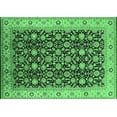 thumbnail image 1 of Ahgly Company Indoor Rectangle Oriental Emerald Green Industrial Area Rugs, 5' x 7', 1 of 4