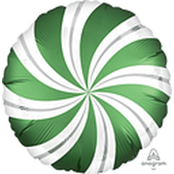 18C XL STN EMERALD CANDY SWIRLS