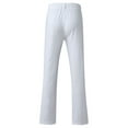 thumbnail image 7 of Men's Casual Pants Men Spring And Summer Casual All Solid Color Linen Fashion Trousers Loose Beach Pants White M, 7 of 7