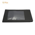 thumbnail image 3 of Unique Bargains A4 Clear Single Sided Mailing Photos Full Face Window Envelopes, Black 10 Pack, 3 of 5