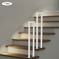 thumbnail image 2 of White U-Shaped Stair Handrail Kit - 1.5ft Metal Safety Railing For Indoor/Outdoor Steps 2 of 11