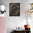 thumbnail image 3 of Sikiie Gothic Raven Portrait Print Canvas Decorative Hanging Painting, Anti-shrinkage Hanging Frame, Suitable for Home, Office Wall Decorations, 3 of 6