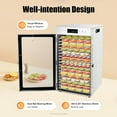 thumbnail image 5 of 18-Tray Food Dehydrator, Stainless Steel Dehydrator Machine, Fruit Meat Jerky Dryer Blower with LED Light and Timer Setting for Fruits Meats Vegetables, 5 of 9