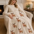thumbnail image 6 of Ouuluon Lightweight Flannel Throw Blanket, 59x39 inch Soft Decorative Cover for Couch and Bed, 6 of 7