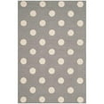 thumbnail image 4 of SAFAVIEH Kids Polka Dots Wool Area Rug, Grey/Ivory, 5' x 7', 4 of 5