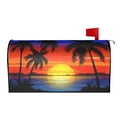 thumbnail image 2 of PHELIKA Blossom Floral Palm Trees At Sunset 04 Mailbox Covers Magnetic Mailbox Wraps Post Letter Box Cover Mailwrap Garden Home Decor Standard Size 21"H x 18"W, 2 of 8