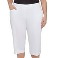 thumbnail image 4 of Alfred Dunner Womens Plus-Size Novelty Cuff Tummy Control Capri, 4 of 4