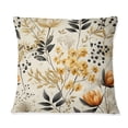 thumbnail image 2 of Designart "Rustic Charm in Botanical Blooms" Botanical Printed Throw Pillow, 2 of 5