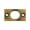 Gold, variant on Deltana SP6FBU19 Strike Plate for 6 in. Flush Bolt, Black - Solid Brass