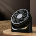 thumbnail image 2 of Hiroekza Multi Functional Desktop Noise Cool Multi-purpose High Wind Power Portable Mini USB Small Fan Black, 2 of 4