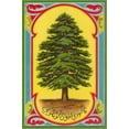 thumbnail image 2 of Art.com Cedar of Lebanon, Arabic Script Stretched Canvas Print Wall Art, 16" x 24", 2 of 4