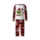 thumbnail image 3 of Conjuntos de pijamas navideños familiares a juego Grinch 2024, pijama de Grinch con parte superior y pantalones de pijama a cuadros, pijama de Grinch para niños y adultos para la familia, 2 Años, 3 of 4