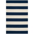 thumbnail image 2 of SAFAVIEH Kids Rugby Striped Wool Area Rug, Navy/Ivory, 4' x 6', 2 of 6