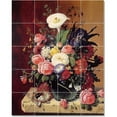 thumbnail image 1 of Ceramic Tile Mural-Severin Roesen Flowers Tile Mural House Decor. 48" w x 60" h using (20) 12 x 12 ceramic tiles, 1 of 3