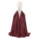 thumbnail image 3 of Women Scarfs Large Long Beach Gauze Shawl Wrap,for Daily Outfits Stylish Occasions,Scarf Category Ornament 100cm-190cm(dark red), 3 of 4