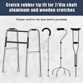 thumbnail image 2 of Crutch Tips, 7/8Inch Heavy Duty Non-Slip Rubber Cane Tips, Replacement Cane Foot Caps, Crutch Pads,6 PCS, 2 of 7