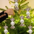 thumbnail image 6 of CREATITOY 5 Pcs 4.33 Inch Electroplated Christmas Candy Ornament, Round Painted Glossy Design, Perfect for Xmas Tree Decoration, Home Holiday Decor and Festive Supply, 6 of 6