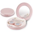 thumbnail image 1 of 2 Pack Travel Contact Lens Case Kit, Portable Eye Contact Case with Mirror, Remover Tool, Tweezers & Solution Bottle, Lens Holder Box Container Storage for Outdoor Daily (Pink), 1 of 7
