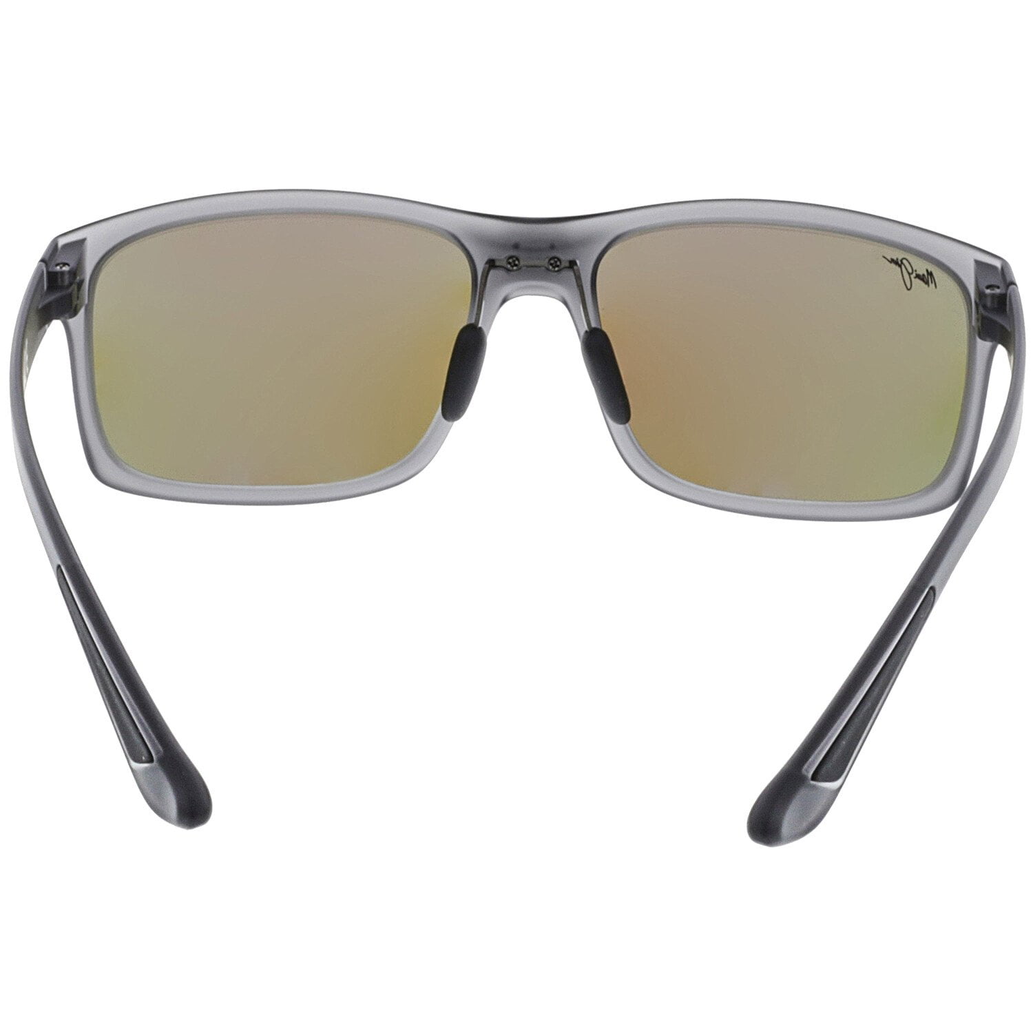 Maui Jim Men's Polarized Pokowai Arch B439-11M Grey Rectangle