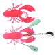 thumbnail image 4 of Simulación Artificial, langosta grande, cangrejo, señuelo, cebo, pesca de arrastre de aguas profundas, aparejos de pesca rosa YUNYI BRAND  Deportes, 4 of 8