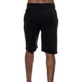 thumbnail image 3 of 9 Crowns Men's TR William Fleece Casual Shorts (Black/White, Medium), 3 of 4