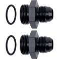 thumbnail image 1 of GFDYREE 10AN Flare to 12AN ORB Male Fuel Rail Adapter Fitting Black 2Pcs, 1 of 5