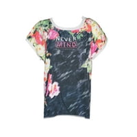 Mogul Womens Summer Comfy Top Cap Sleeves Printed Boho Chic Free Falling Gypsy Blouse
