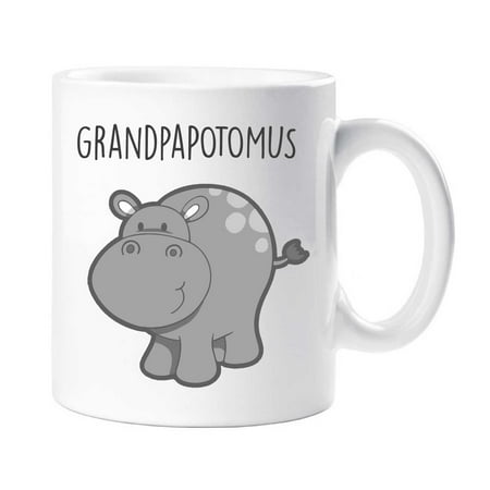 

60 Second Makeover Grandpa Hippo Hippopotamus Mug Fathers Day Funny Gift Present