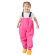 thumbnail image 3 of Rain Pants for Kids, Waterproof Polyester with Reflective Cuffs and Adjustable Straps, Flat Waist Design, Four-Season Use, for Outdoor Play and Puddle Jumping, 3 of 6