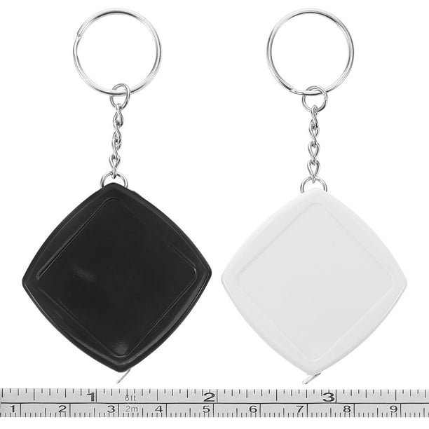 2 llaveros con cinta métrica, llavero con cinta métrica de bolsillo, llaveros con cinta métrica, llavero con cinta métrica flexible, llavero con cinta métrica