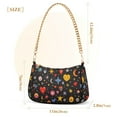 thumbnail image 3 of FORMRS Womens Shoulder Bag with Chain Strap Clutch Purse Cute Tote Handbag, Moon Pattern, 3 of 7