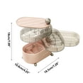 thumbnail image 2 of Powder Puff Storage Box, Rotating Multi-layer, Transparent, Makeup Storage Rack, Dressing Table, Desktop Cosmetics Storage Rack, 2 of 2