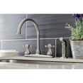 thumbnail image 3 of Kingston KB4728BXSP Metropolitan Two-Handle 4-Hole 8" Centerset Kitchen Faucet with Side Sprayer in Brushed Nickel, 3 of 7