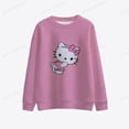 thumbnail image 5 of Sudadera con capucha de Hello Kitty Harajuku de Anime japonés para mujer, sudadera Ullzang de los años 90 con dibujos animados divertidos de Eleven, sudadera con capucha de Hello Kitty para mujer, 5 of 5