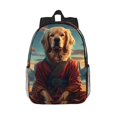 thumbnail image 1 of Easygdp Meditating Golden Retriever Mochila Ligera de 15 Pulgadas para Estudiantes, Mochila Cómoda para la Escuela y Viajes, Correas Ajustables, 1 of 6